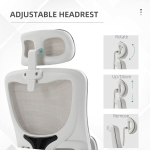 Scaun Birou Ergonomic – Cu Tetiera Reglabila & Suport Lombar - Img 7