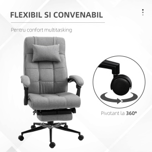 Scaun Ergonomic Rabatabil – Tetiera & Suport Picioare - Img 6