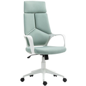 Scaun pentru Birou sau Gaming în Material Textil cu Spătar Înalt Verde