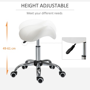 scaun pentru salon, tip sa 52×53×49-61cm, crem - Img 4