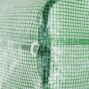 Sera tunel de gradina cu protectie din PE, Usa cu incuietoare si 4 ferestre, verde - Img 9