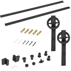 set accesorii sina pentru usi glisante, negru - Img 1