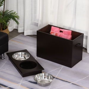 set boluri pentru caini, 60x30x41 cm, maro - Img 2