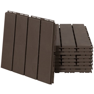 Set gresie pentru Terasa 30x30x2cm, 0.81 mq, Maro - Img 1