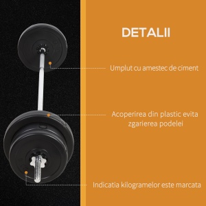 Set Haltere – 2 Manere & 14 Discuri pentru Antrenament - Img 7