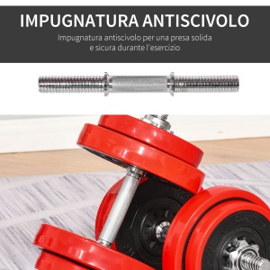 Set Haltere & Gantere – 20 kg, Discuri PP Rezistente - Img 7