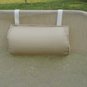 sezlong pliabil si reglabil, 182x56x28cm, crem - Img 7