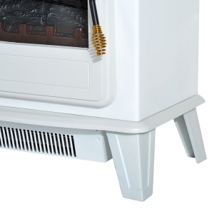 Soba Electrica de Sol cu Efect Flama Reglabila 1800W, Alb, 51x31x56cm - Img 7