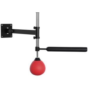 Speed Bag de Perete pentru Box și MMA cu Înălțime Ajustabilă, Oțel și PU, 79x72x20 cm, Roșu
