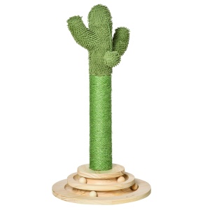 stalp forma cactus, centru de joaca pisici, 32x32x60cm - Img 1