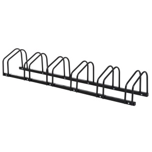 Suport de parcare pentru 6 biciclete din otel, 179x33x27 cm, negru - Img 1