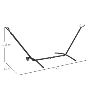 Suport pentru hamac 9,5ft, Hamac portabil cu roti, Supor - Img 3