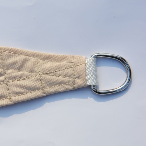 Tendone parasole triangolare, Beige, 6x6x6m - Img 5