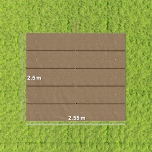 Tettuccio di Ricambio per Gazebo 3x3 m con 10 Fori di Drenaggio Grigio - Img 3
