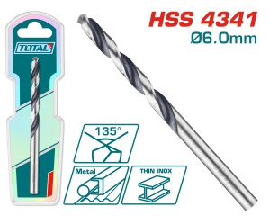 TOTAL - BURGHIU PENTRU METAL HSS - 6mm