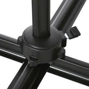 Umbrelă de Gradină cu Manivelă cu Rotație 360°, Parasolar Reglabil, 245x245x245 cm, Crem - Img 8