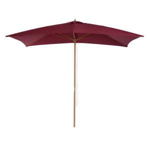 Umbrela din lemn, bordo 2x3m - Img 1