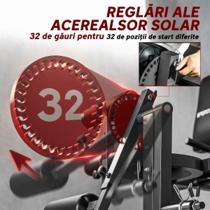 Aparat pentru Gambe cu Spătar și Perne Reglabile și Spațiu pentru Greutăți, 100x90x105 cm, Negru - Img 5