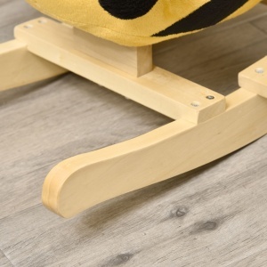 Balansoar Albină din Lemn pentru Copii 60 x 33 x 45cm Galben și Negru - Img 9