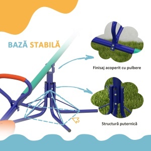 Balansoar rotativ la 360° pentru copii intre 3-8 ani - Img 7