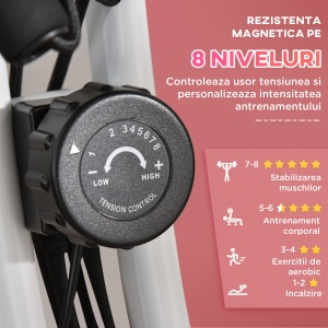 Bicicleta Pliabila 2-in-1 – Rezistenta Reglabila & Elastice Brate - Img 6