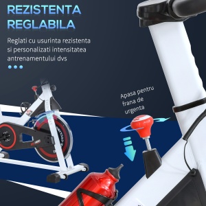 Bicicleta Spinning – 8 kg Volant pentru Fitness Acasa - Img 6