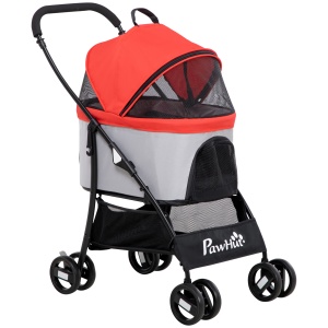 Carucior Animale 3-in-1 – Caini & Pisici, Geanta Detasabila - Img 1