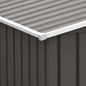 Casuta Gradina Gri 277×191×192 cm – Din Lamiera de Fier - Img 8