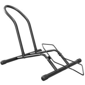 Cavalet pentru Biciclete pentru Anvelope, Suport de Bicicletă de Podea din Oțel, 59x41x38 cm, Negru