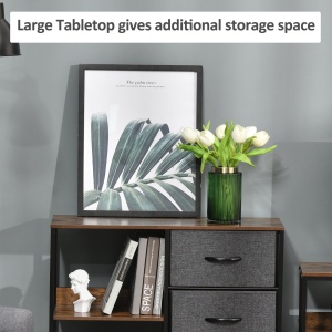 comoda mobila multifunctionala, 80x29x71cm, maro - Img 6