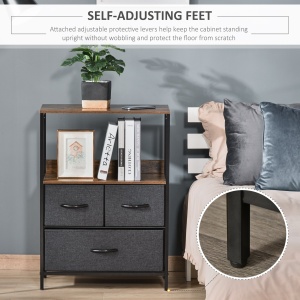 Comoda multifunctionala cu 3 sertare pliante din material textil 58x29x81.5cm - Img 7