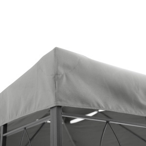 Copertina pentru cort 4x3 m cu 2 niveluri, gri deschis - Img 8