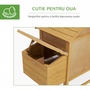 Cotet Lemn Prefabricat – Pentru 2 Gaini, Ideal pentru Gradina - Img 6