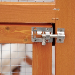 Cotet pentru Păsări Exterior din Lemn cu 2 Uși și Tava Extensibilă 68×63×165 cm - Img 8