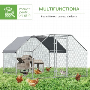 cotet tip cusca, cu plasa din plastic 280x380x195cm - Img 5