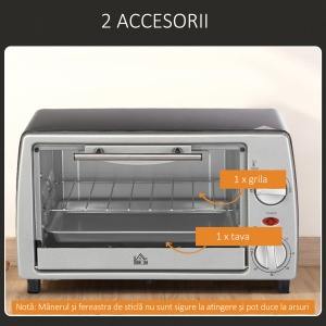 Cuptor Electric 10 L – Tava, Grill si Timer Reglabil - Img 6