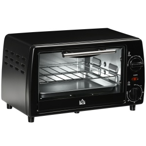 Cuptor electric 10L temperatura reglabila si temporizator, grila si tava incluse, 750 W, 36,5x26x22cm, negru - Img 1