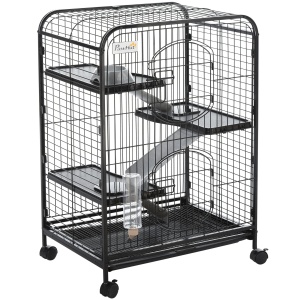 Cusca Animale Mici 64×43.5×93 cm – Cu Rampe, Platforme & Roti - Img 1