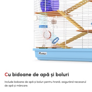 cusca cu 5 niveluri pentru rozatoare, 46x30x58 cm - Img 8