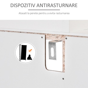 Dulap Bucatarie – Alb cu 3 Compartimente & Sertar - Img 7