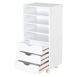 Dulap cu sertare pentru birou din Lemn alb 40 x 30 x 83cm - Img 7