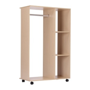 dulap deschis cu cuier si 3 rafturi, 80 x 40 x 128 cm - Img 1