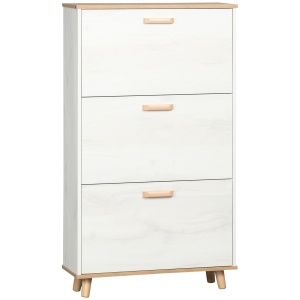 Dulap Pantofi Alb 70×23,5×122 cm – Sertare & Rafturi Reglabile - Img 9