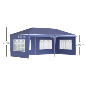 Foisor de Gradina 6x3 m Reglabil in Inaltime - Img 3