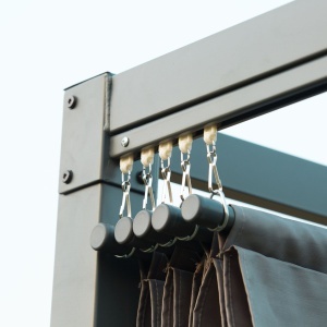 Foisor Pergola 298×213×222 cm – Pergola cu Panza Glisanta pentru Exterior - Img 7