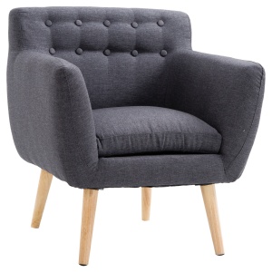 Fotoliu Nordic – Gri inchis, Design Elegant & Confortabil - Img 1