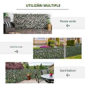 Gard Artificial 200×100 cm Extensibil - Img 5