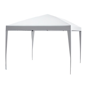 Gazebo Pliabil pentru Grădină - Alb, 2.95x2.95m, cu Accesorii Incluse - Img 7