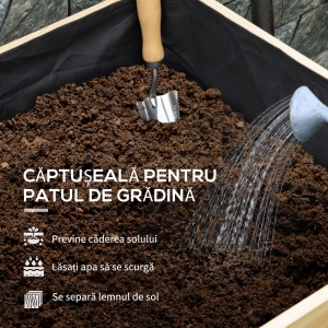 Ghiveci Inaltat din Lemn cu Acoperis de Sera - Img 5