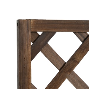Jardinieră de Exterior cu Spalier, Grilaj pentru Plante Cățărătoare și Ghiveci, 72.5x31.5x149.5 cm, Lemn Natural - Img 8